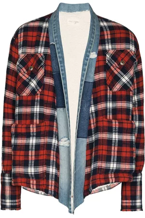 GREG LAUREN Cárdigan a cuadros