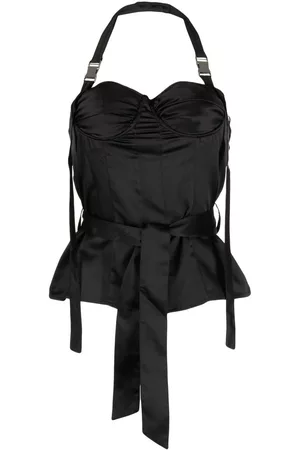 Rokh Top con cuello halter y detalle de corpiño