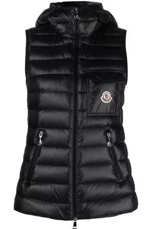 Moncler Chaleco acolchado con logo estampado