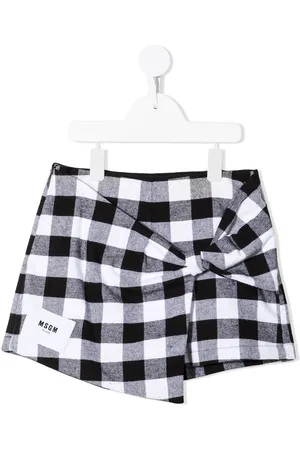 Msgm Culottes con motivo de cuadros