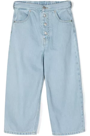 Maison Margiela Vaqueros anchos con parche del logo