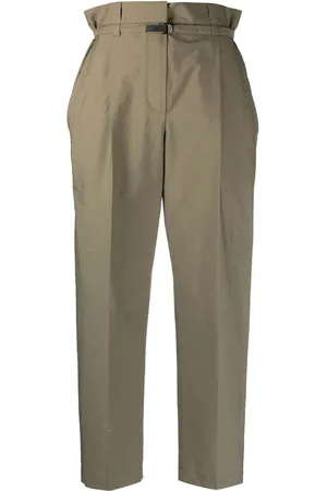 Brunello Cucinelli Pantalones con cintura paperbag