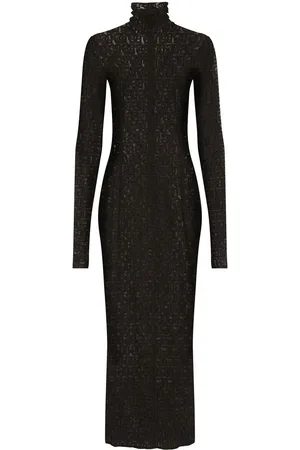 Dolce & Gabbana Vestido midi con logo DG