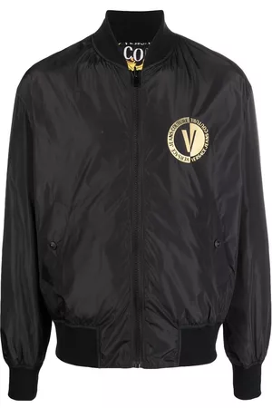 VERSACE Chaqueta bomber con logo en el pecho
