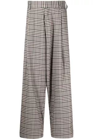 Kolor Pantalones anchos a cuadros
