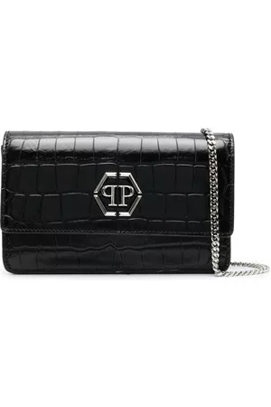 Philipp Plein Bolso de mano Superheroin con efecto de piel de cocodrilo