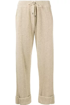 Brunello Cucinelli Pantalones de canalé Dazzling
