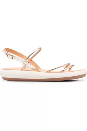 Ancient Greek Sandals Sandalias Polis con tiras metalizadas