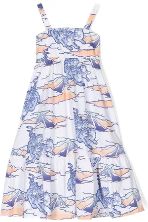 Kenzo Vestido con motivo gráfico