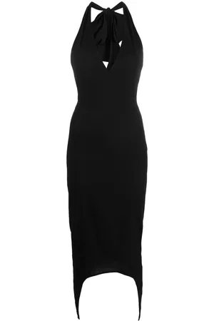 Patou Vestido midi con cuello halter