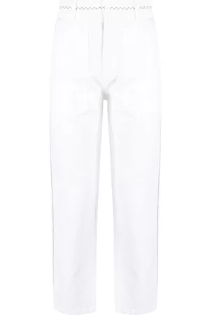 NICK FOUQUET Pantalones rectos bordados