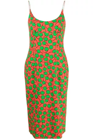 Moschino Vestido midi con estampado gráfico