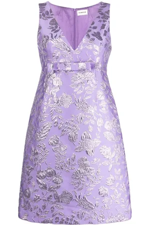 P.A.R.O.S.H. Vestido con motivo metalizado en jacquard