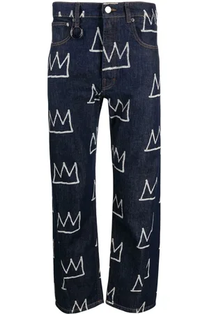 Etudes Pantalones con corona estampada