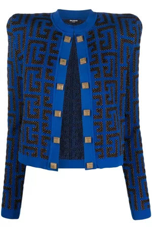 Balmain Chaqueta corta con monograma