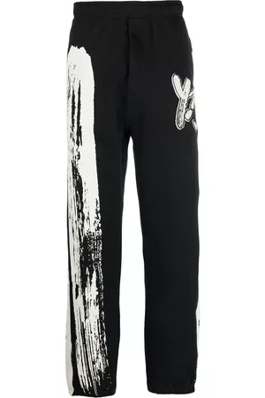 Y-3 Pantalones de chándal con logo estampado