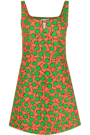 Moschino Vestido corto con motivo de cerezas