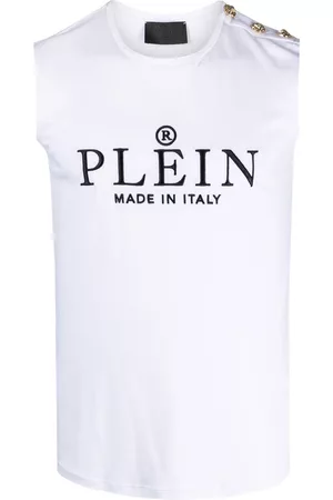 Philipp Plein Camiseta de tirantes con logo estampado