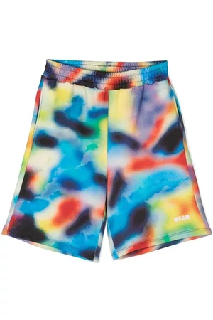 Msgm Bermudas con logo bordado