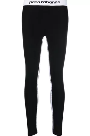 Paco rabanne Leggins con franjas del logo