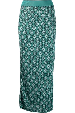 Paula Falda de tubo larga en jacquard