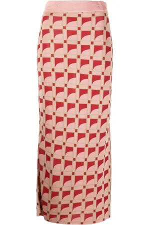 Paula Falda de tubo larga en jacquard