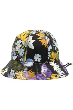 Erdem Sombrero de pescador con cordones y estampado floral