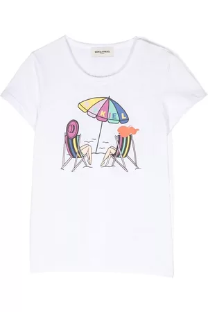 Sonia Rykiel Enfant Camiseta con motivo gráfico y manga corta