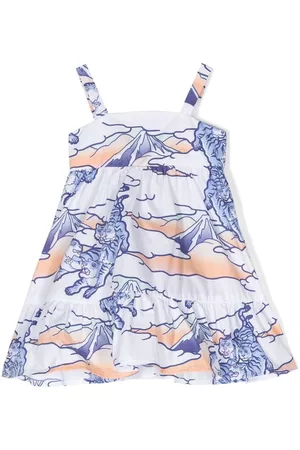 Kenzo Vestido con estampado gráfico