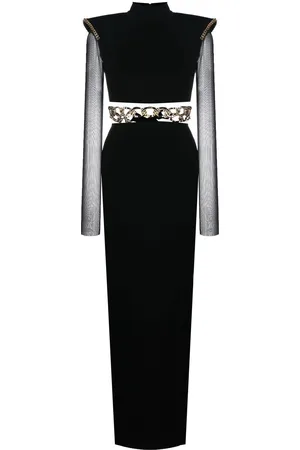 JEAN-LOUIS SABAJI Vestido largo con cadena