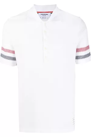 Thom Browne Polo con rayas RWB