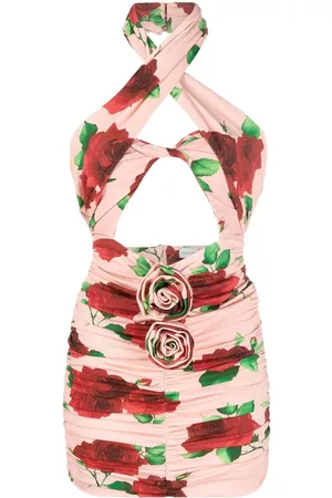 MAGDA BUTRYM Vestido corto con motivo floral