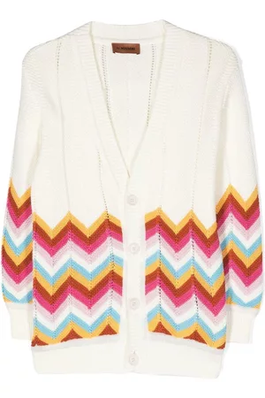 Missoni Cárdigan con cuello en V y estampado en zigzag