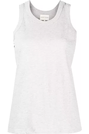 Loulou de Saison Top sin mangas con cuello redondo