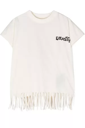 MARCELO BURLON Camiseta Sunset Cross con flecos