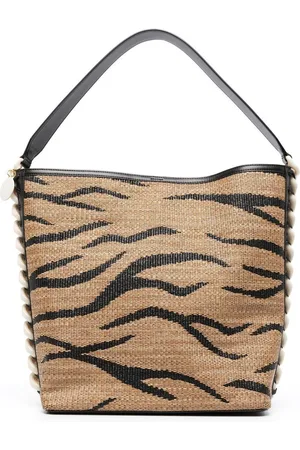 Stella McCartney Bolso shopper con rayas de tigre