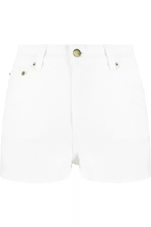 Twin-Set Pantalones vaqueros cortos con logo bordado