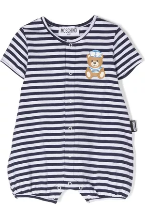 Moschino Pelele a rayas estampadas
