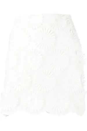 Elie saab Minifalda con bordado floral
