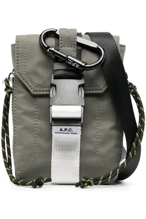 A.P.C. Bolso messenger con parche del logo