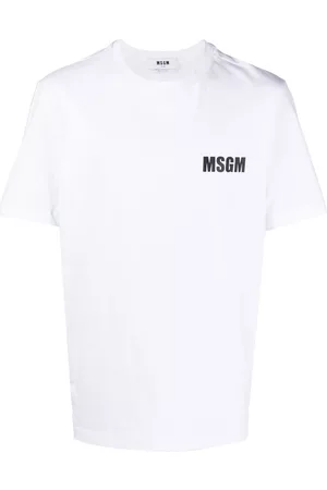 Msgm Camiseta con logo estampado