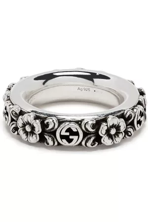 Gucci Anillo Interlocking G en plata de ley
