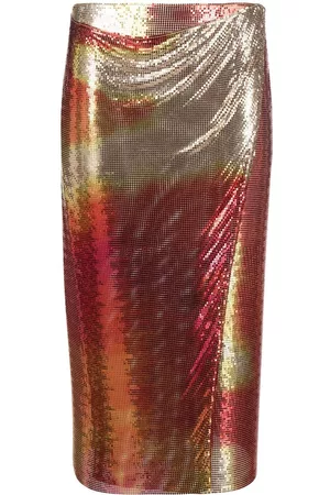 Paco rabanne Falda Jupe con diseño de cota de malla