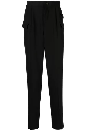 HEVO Pantalones ajustados con bolsillo con solapa