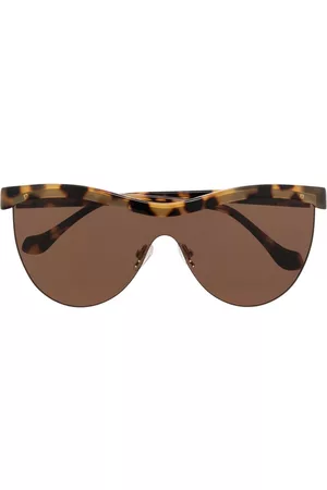 Gafas de sol azules y blancas rectangulares con estampado animal para  festivales Aire octans