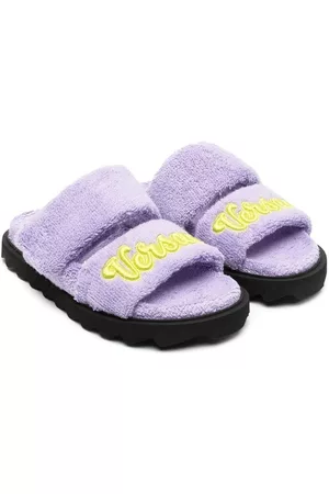 VERSACE Chanclas con parche del logo