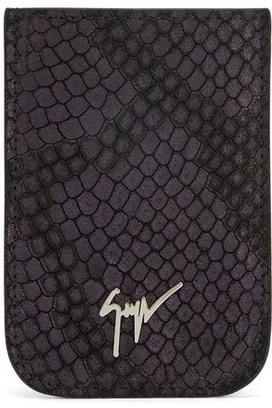 Giuseppe Zanotti Tarjetero Albert con efecto de piel de serpiente