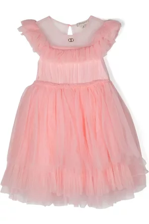 Twin-Set Vestido con capa de tul