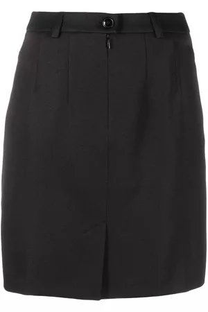 MARTINE ROSE Falda con parche del logo