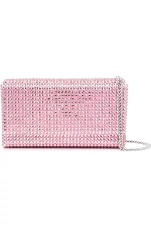 Amina Muaddi Bolso de mano Superamina Paloma con cristales